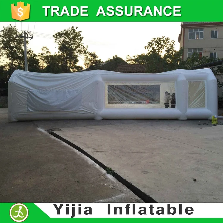 4M 6M 8M 12M Automobile Waterproof Inflatable Vehicle Paint Booth Portable Inflatable Car Spray Auto Tent With Extraction