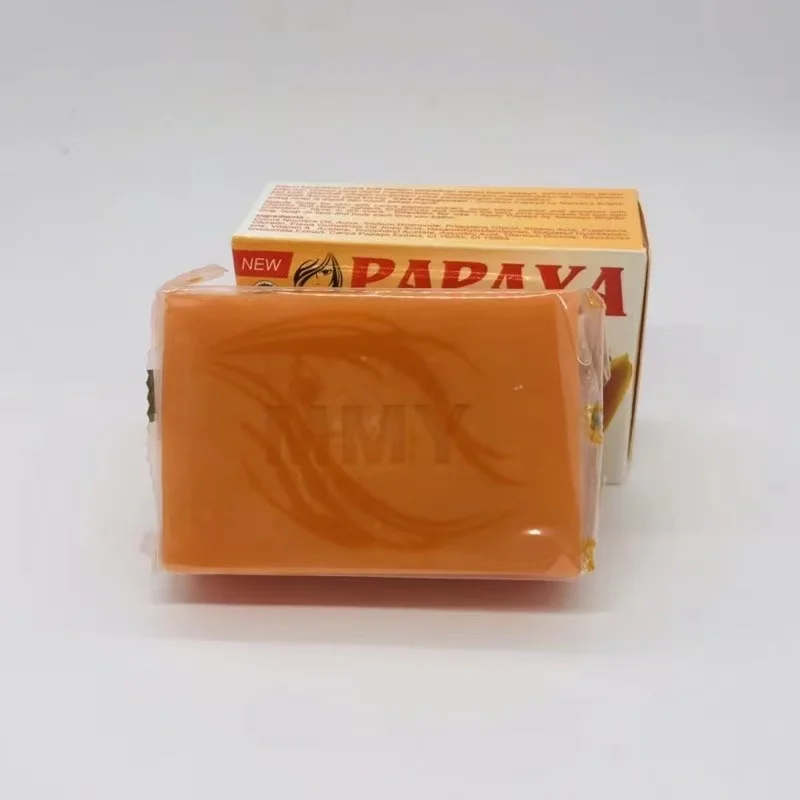 Papaya Soap Custom Herbal Lightening Exfoliating Skin Bath Toilet Soap Body Whitening Kojic Acid Papaya Soap