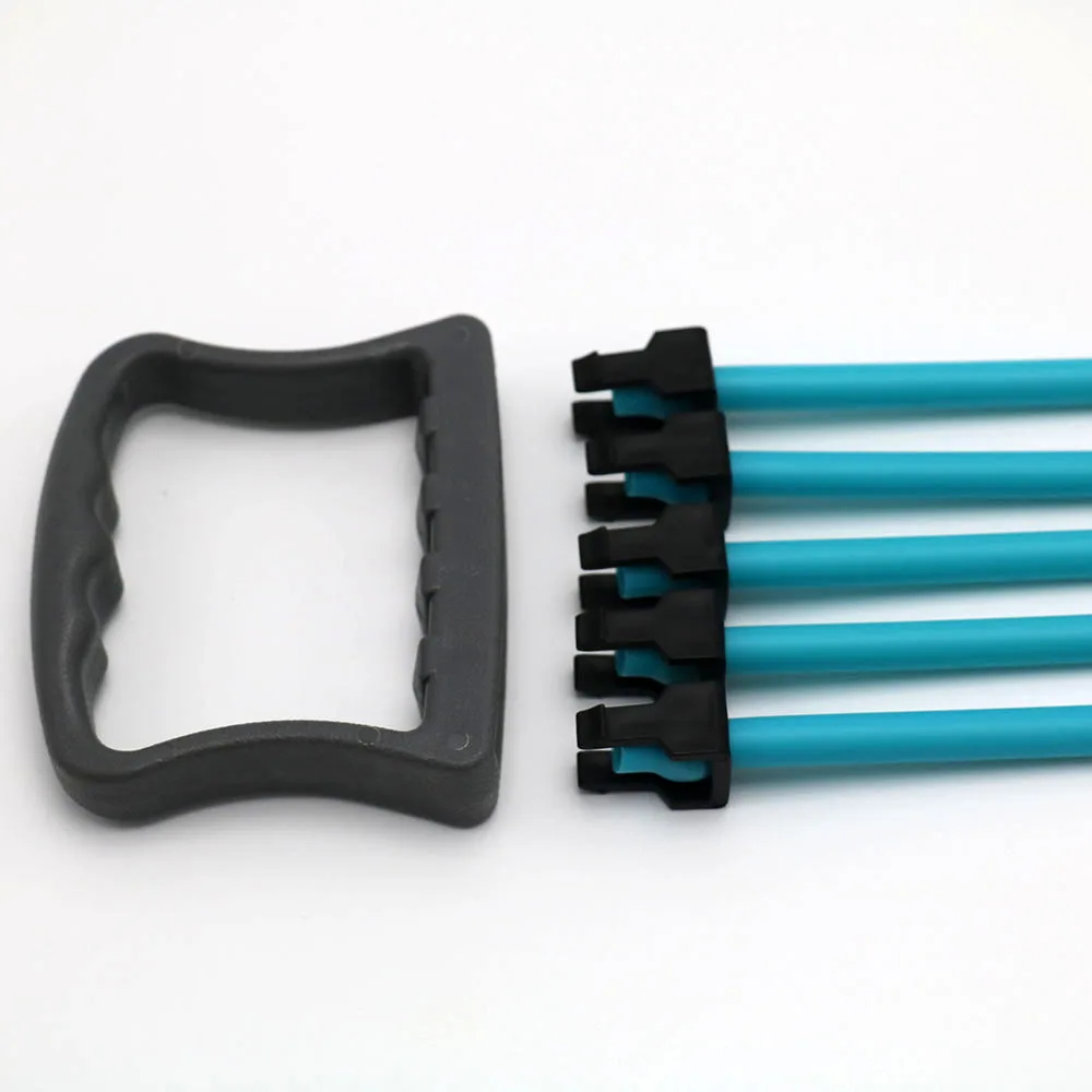 WELE-R002 Portable Chest Expander Exercise Fitness Resistance Elastic Cable Rope 5 Tube Yoga Chest Developer