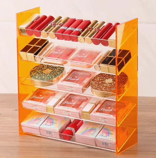 Custom Clear Acrylic Display Stand Usb Cable Multi-Layer Storage Rack Mobile Phone Accessories Holder Plastic Storage Rack