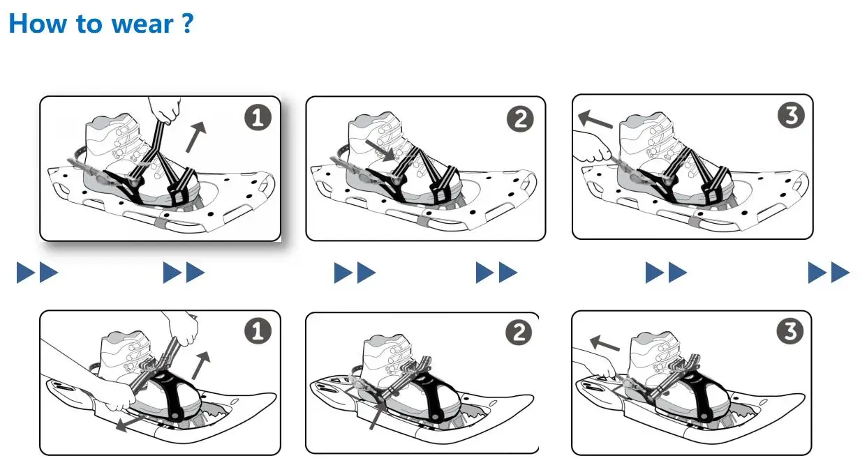 High quality!!Hybrid snowshoes Across series snowshoeing winter snow walking wholesale