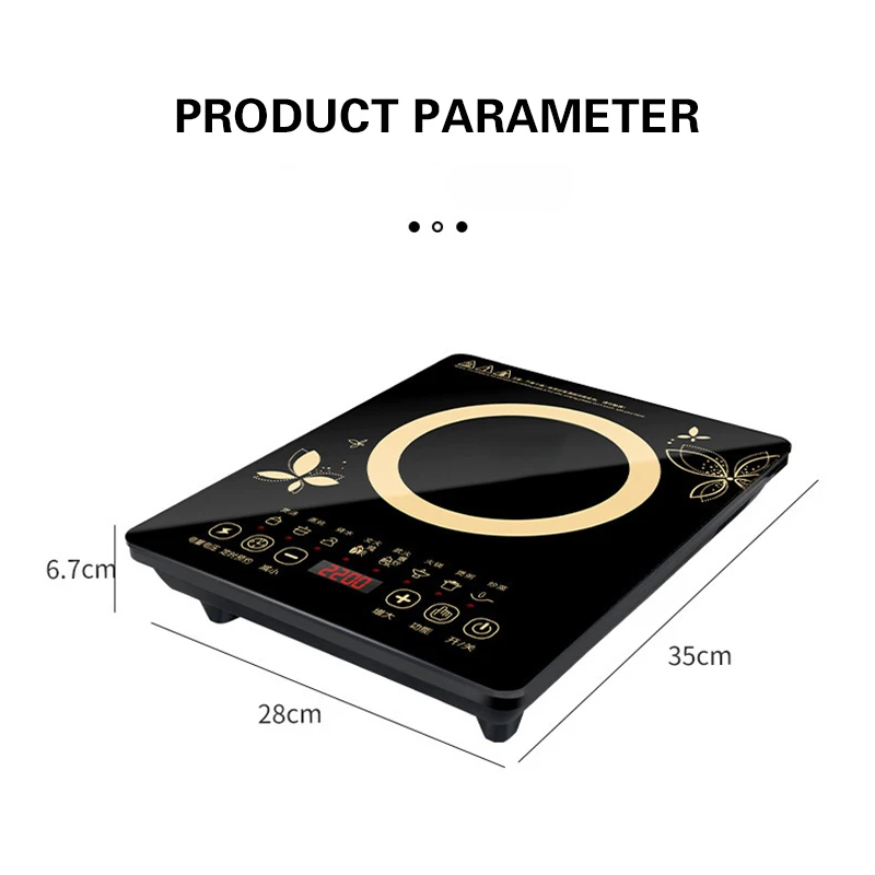 2200W  Low Price  And Best Quality Durable Electric Cook Top Induction Heating Plate Induction Cooker