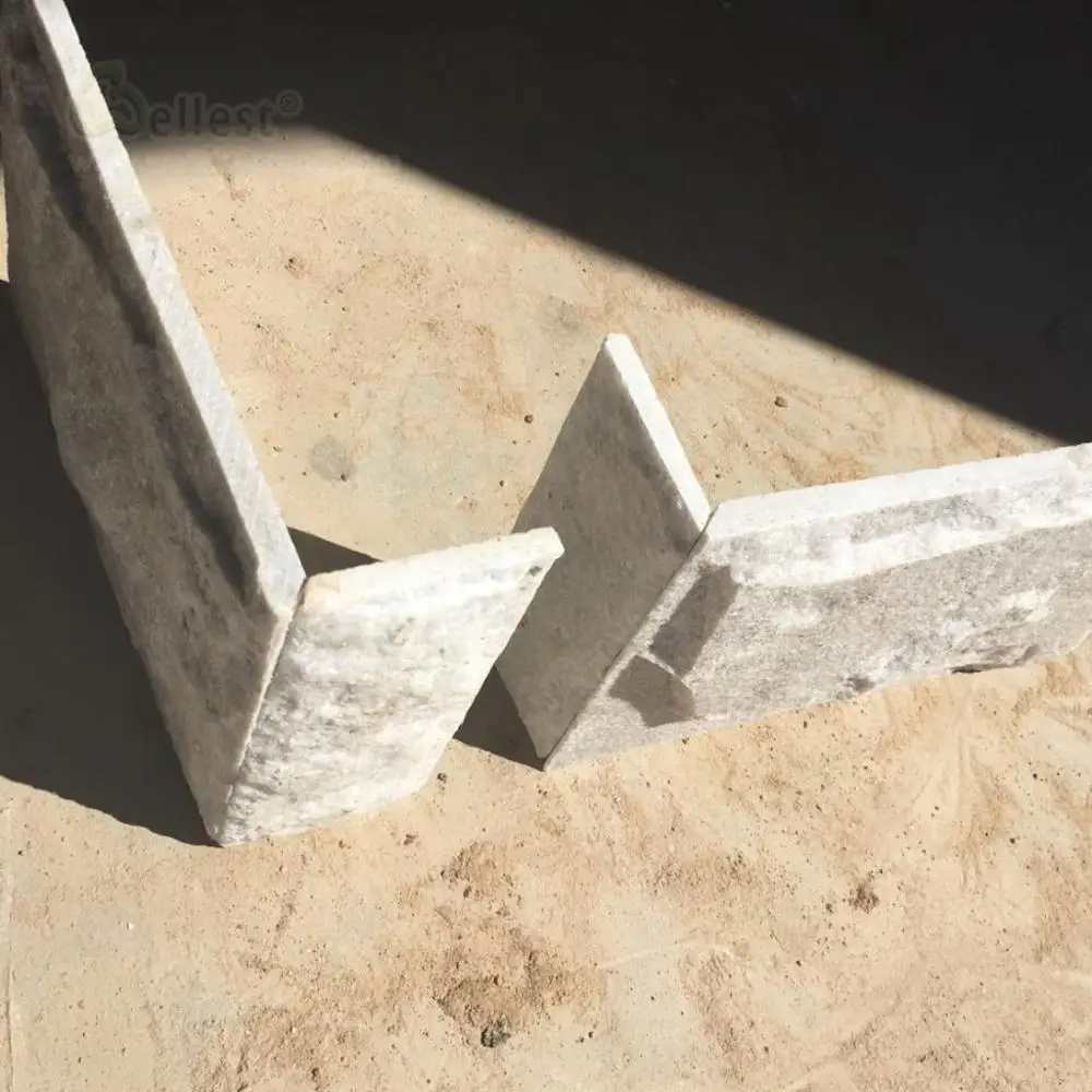 White Quartzite Mushroom Stone for Wall Decoration