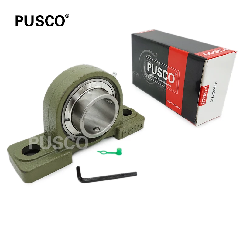 PUSCO Thickened Cast Iron Universal Bearing UCP210 GCr15 Insert Bearing Inch Shaft Bearing For Mining Metallurgy UCP207 UCP210