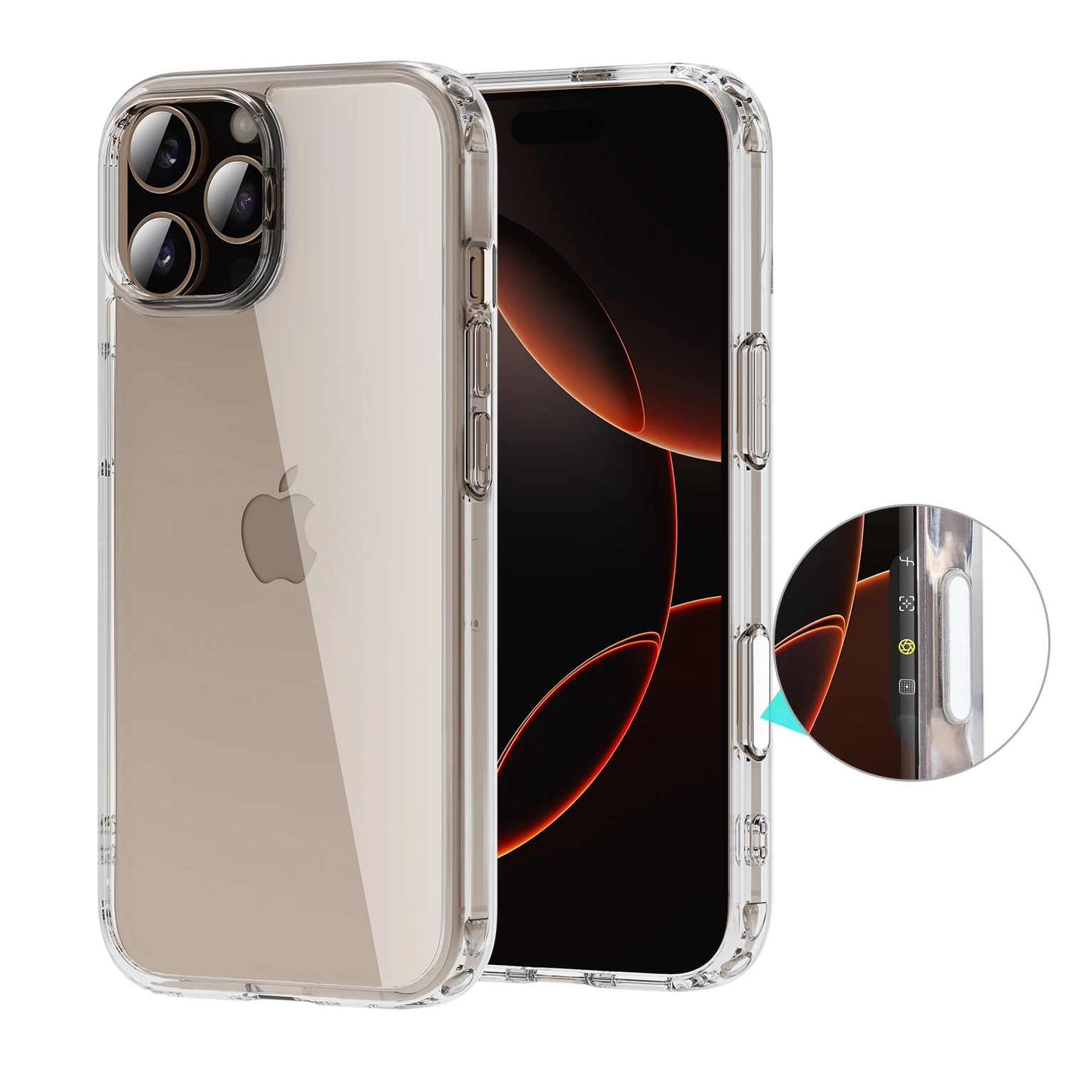 Designed for iPhone 16 pro max cases with covered camera control buttons Military-grade protection Use smooth and sensitive