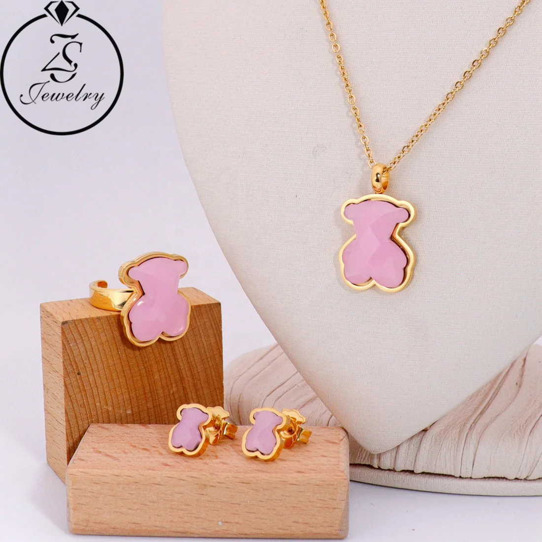 Joyas De Acero Очаровательное ожерелье с животными набор украшений Женские аксессуары Новое поступление 2024
