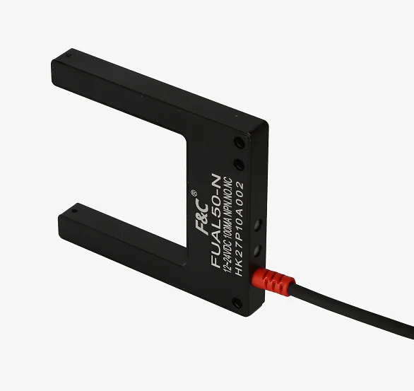 Hot sale F&C Slot Type Photoelectric Sensor Through-beam Sensor with 120mm Sensing distance for Non-transparent Object Detection