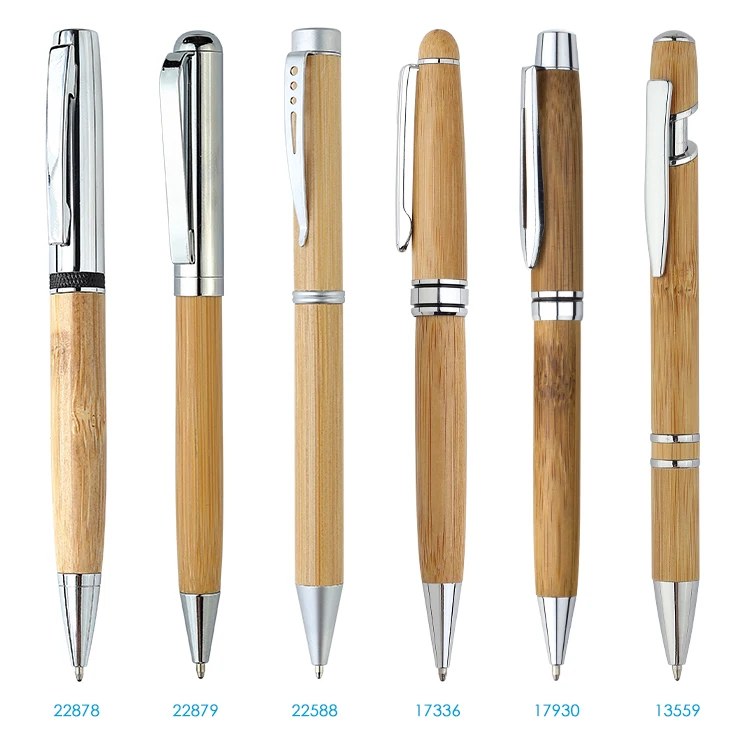Stylo Alpen Gold Fancy Bamboo Pen Bamboo Promotional Bamboo Pen Wholesale Promotional Cheap Eco Friendly