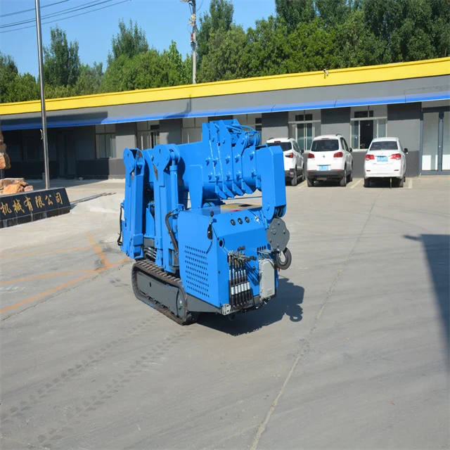 China Hydraulic 5/8-ton Crawler Crane Multifunctional 3-ton Mini Spider Crane Foldable Spider Crane for Sale