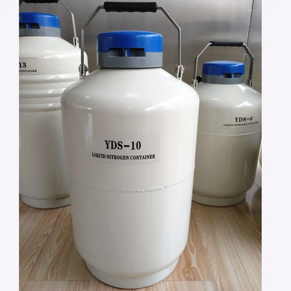 Cryogenic Nitrogen Animal Semen Tanks 10 L Liquid Nitrogen Container