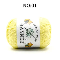 Вязание 100% чистого хлопка, пряжа ручной вязки 8PLY