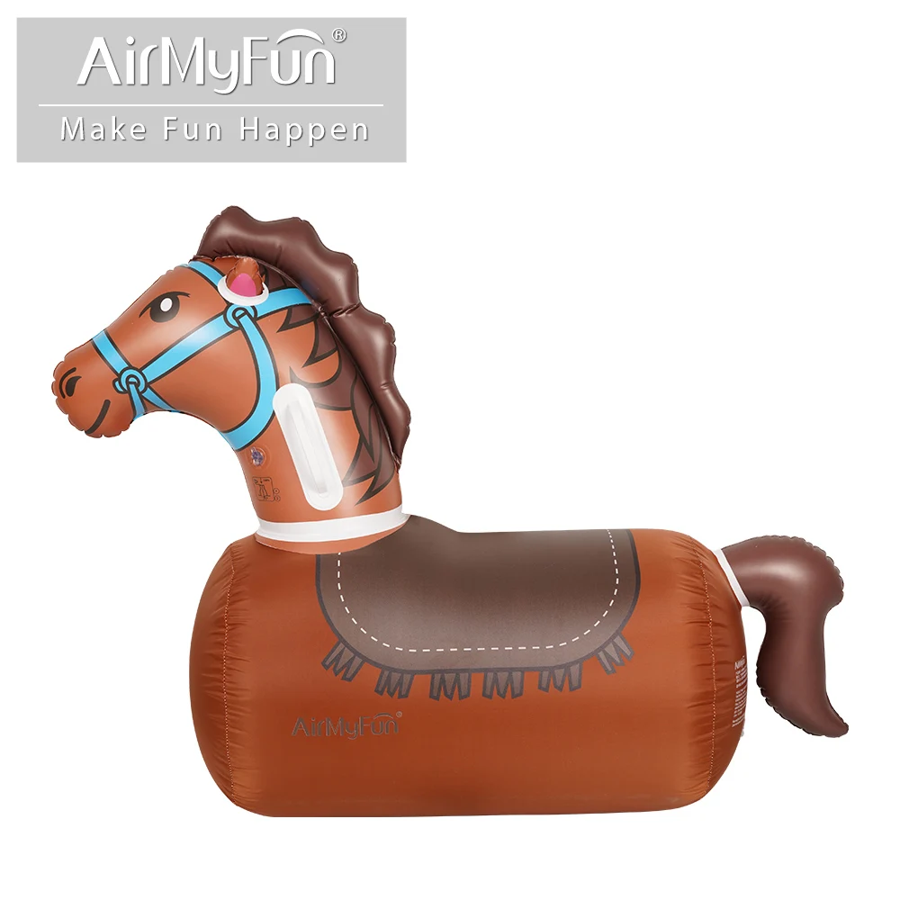 AirMyFun Hot Sale Custom PVC Tarp Inflatable Horse Racing Bouncing Pony Pvc Inflatable Jump Toys Horse For Kids