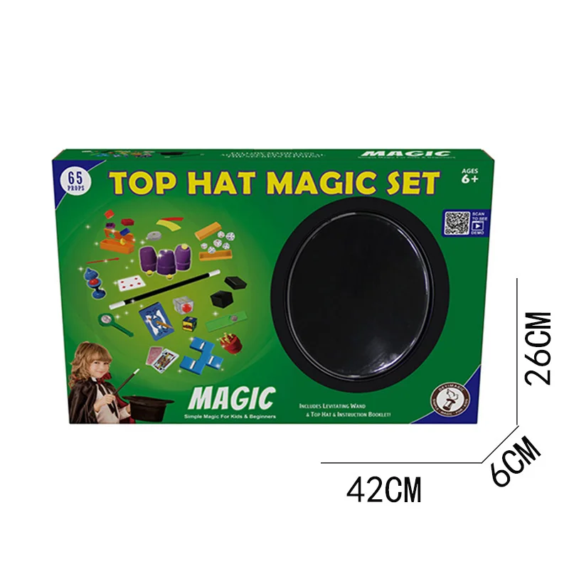 Table Game magic hat colouring book over 16 tricks Game play set magic toys for Kids Magic Tricks set magic touch