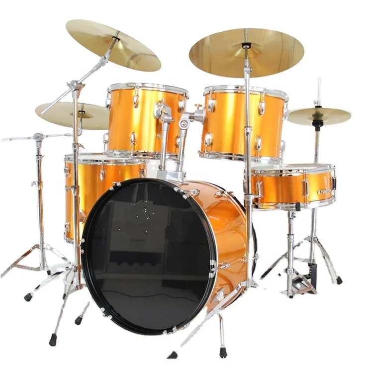 
Weifang Rebon 5 drums 4 cymbals acoustic drum kit drum set 