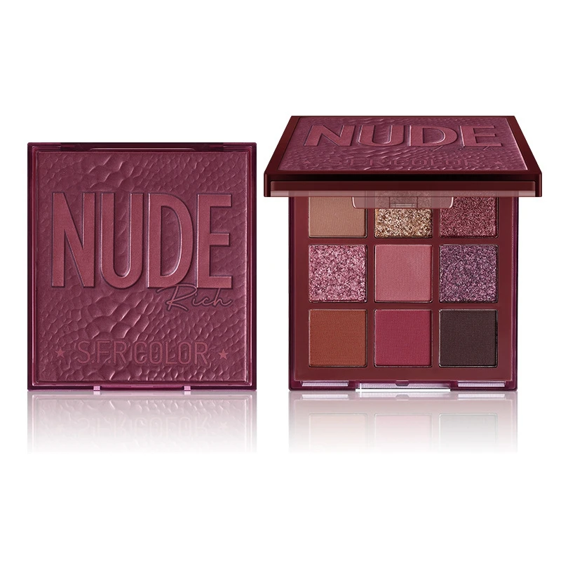 Makeup High Gloss Matte Earth Color Eyeshadow Eye Shadow Palette European And American Cross-Border Foreign Trade Nine Square 9