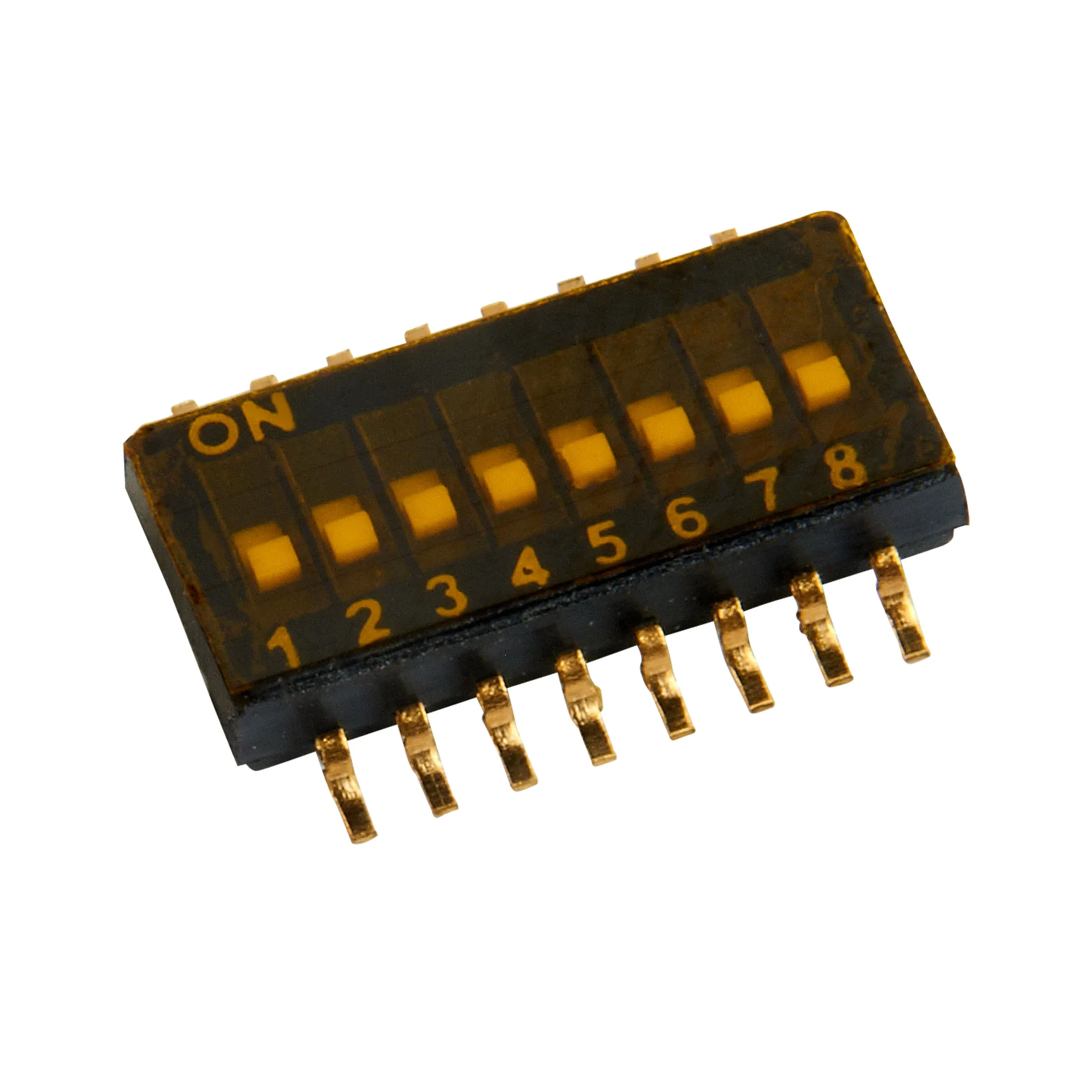 DIP SWITCH 2/4/6/8 position single pole single throw  Black 1.27mm SMD SWITCHslide type dip switch