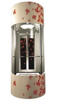Electric High Glass Panoramic Elevator Lift for 13 Persons
