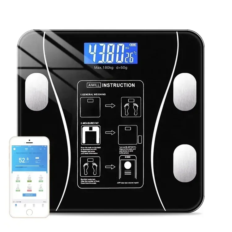 The biggest loser 180kg Smart household scale bathroom scale Digital Smart Body fat scale with app