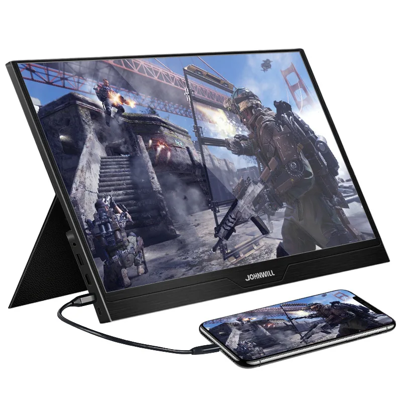 Factory Customized Gaming Monitor 17.3 inch FHD HDR Portable IPS Display Mobile screen Monitor with type c usb hd-mi