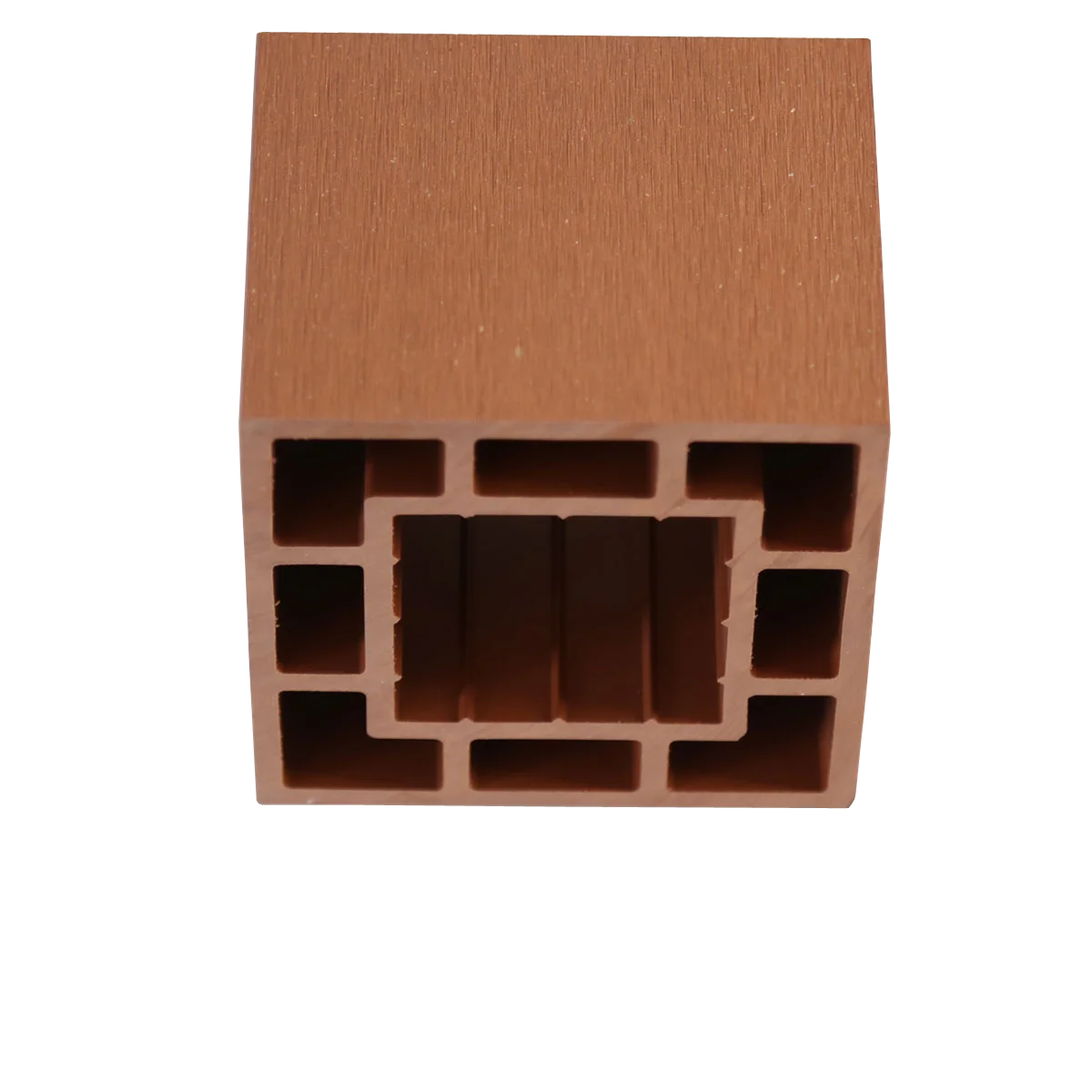 WPC hollow wood fence post garden fencing pergola handrail pavilion railing square timber tube wpc