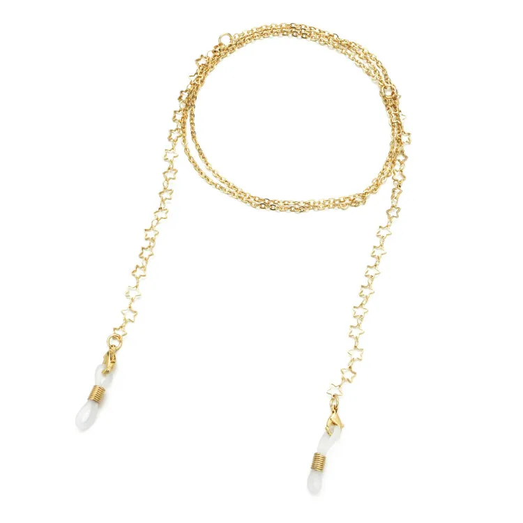 Gold Eyeglasses Sunglasses Chain, Eyeglass Holder, Glasses Laces for Sunglasses Holder