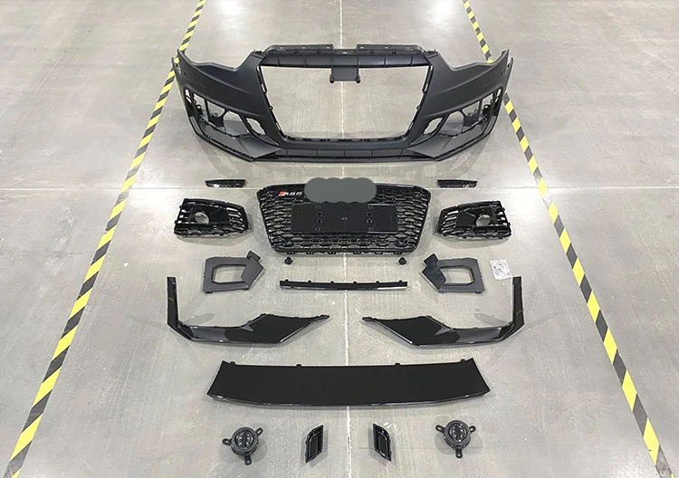 RS5 B9 передний бампер с грилем A5 S5 B8.5 фейслифтинг bodykit автомобильный обновленный стиль для Audi 2012