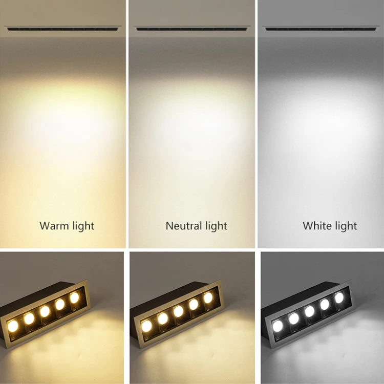 High Quality Commercial SMD Wall Washer Showroom Light Spot 20w Led recessed Linear Ceilings Downlight