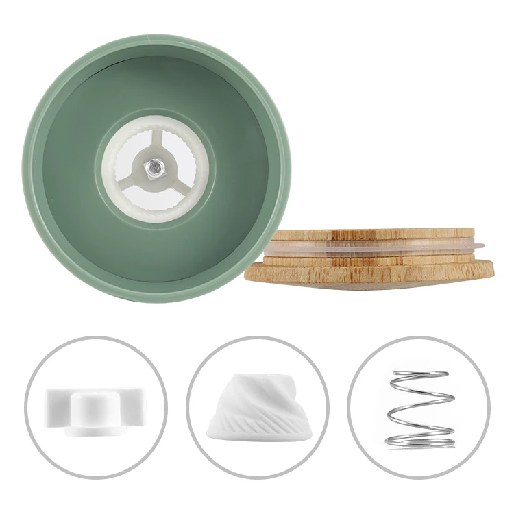 Wholesale Kitchenware Manual Colorful Plastic Ceramic Burr Dry Spice Grinder Salt and Pepper Grinder