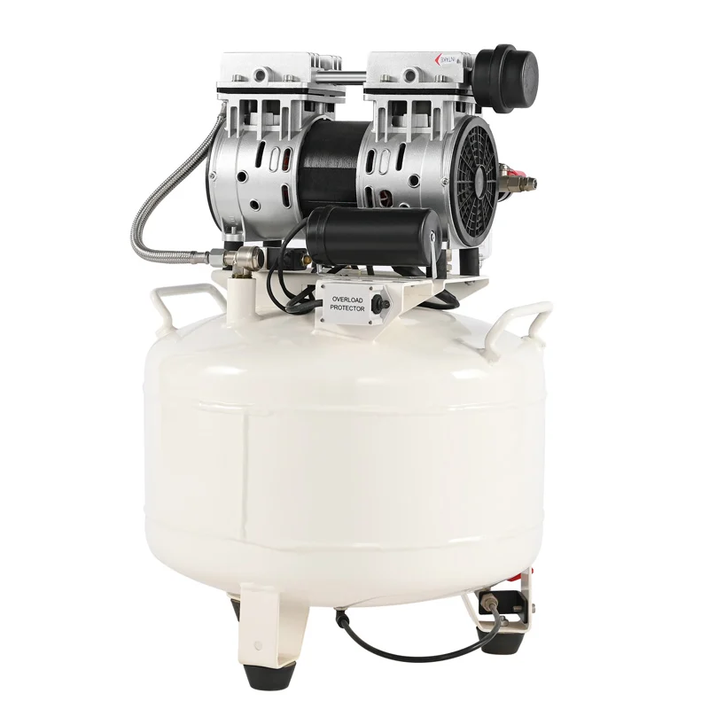 High quality 1HP ultra silent air compressor oil free 115V portable air compressor no diesel air compressor for dental chair