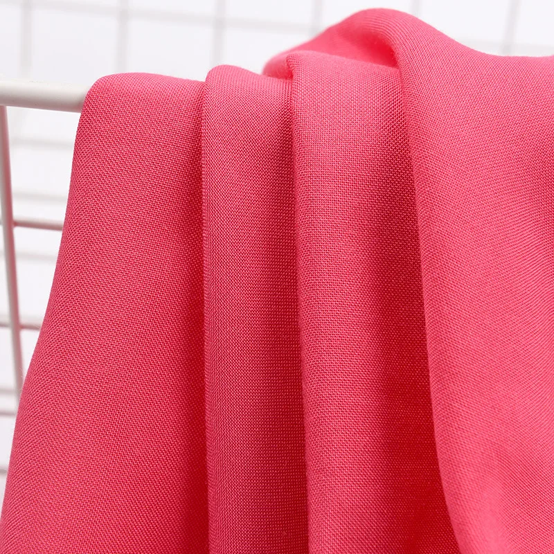 100% Spun Rayon Fabric Woven Rayon Challis for Skirts Solid Color Viscose Plain Dyed Tela Rayon Viscose Fabric