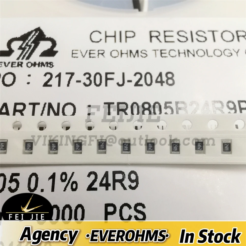 THIN FILM PRECISION RESISTOR 0805-24.9R 0.1% 25PPM TR0805B24R9P0525Z