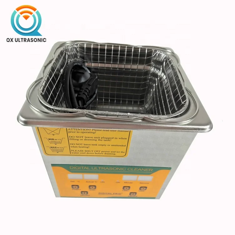 
2L Digital Timer Portable Ultrasonic Cleaner Automatic Ultrasonic Vibration Cleaning Machine With Heating 