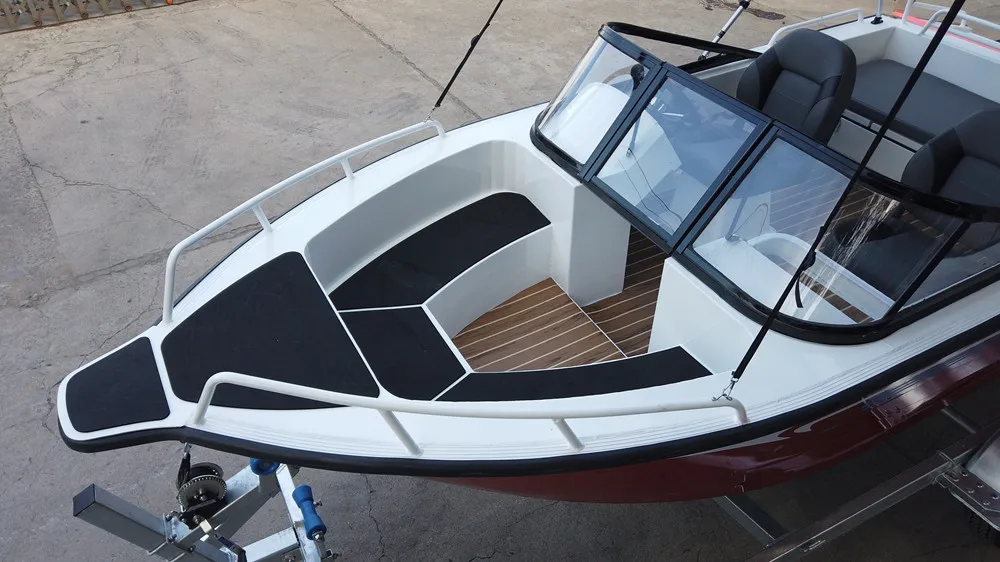 China hot sale 480 5-person fishing boat 4.8m customized aluminium fishing boats welded aluminium pontoon boat for sale