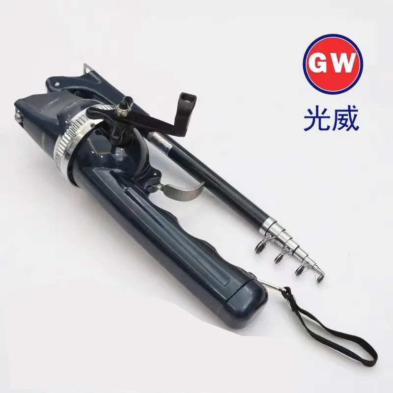 Guangwei Wholesale With Line Carbon Sea Pole Casting Rod Super Short Section Folding Sea Pole Wheel One