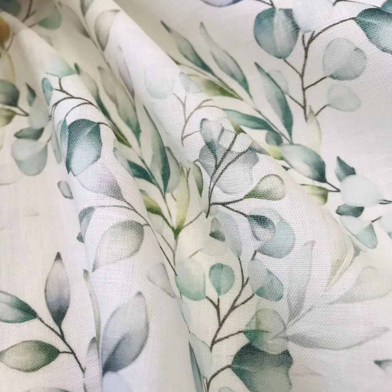 solid Linen 100% fabric natural fiber French lino linen fabric for linen casual dress shirts