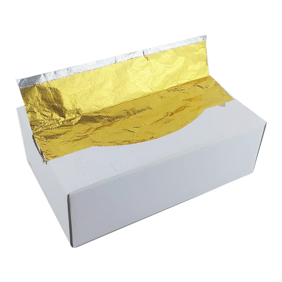 Wholesale new Colored Gold Aluminium Foil Household food wrap disposable pop-up aluminum foil sheet or rolls