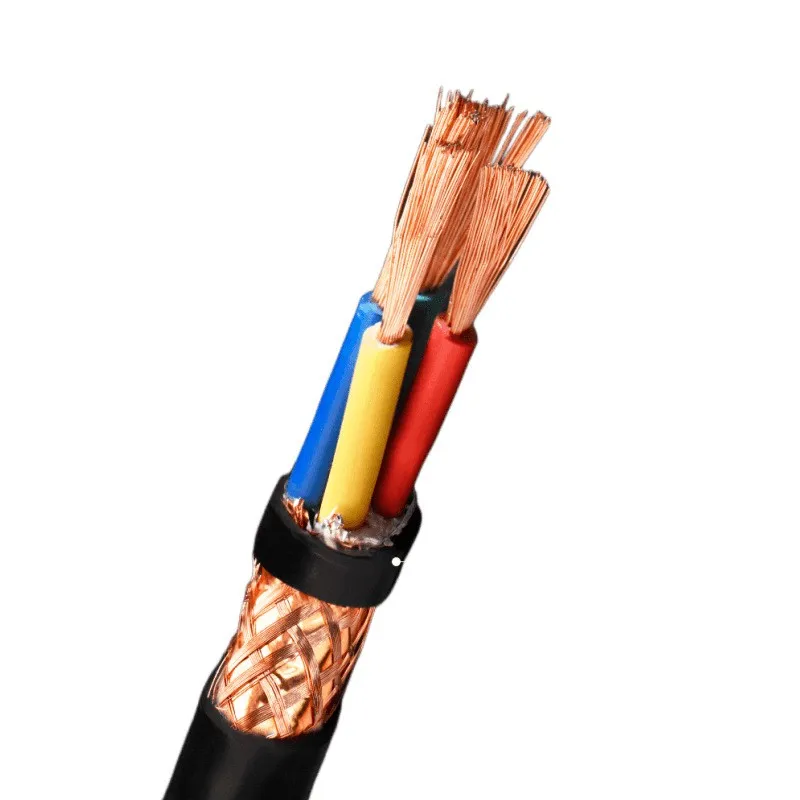 RVVP Shielded Cable 2/3/4/5/6/7/8/10 Cores Bare Copper PVC Insulated Control Cable Pure Copper Wire