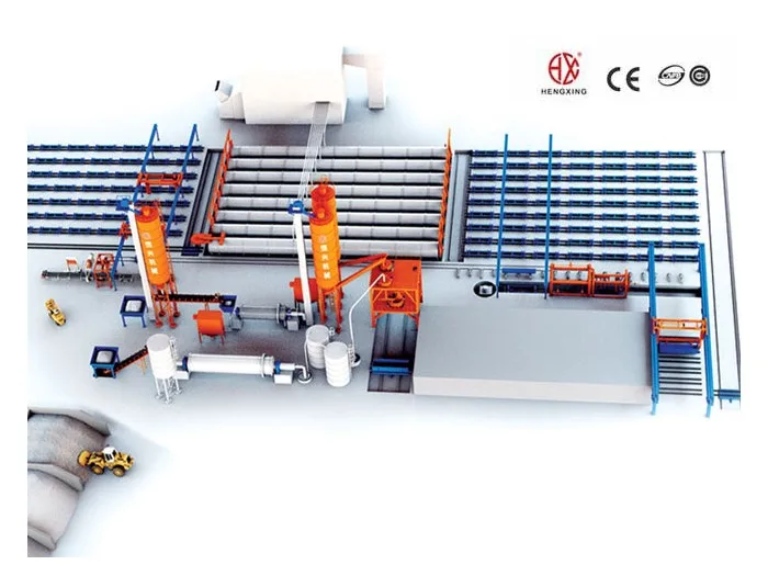 interior wall AAC block machine AAC Block Machine Factory Kettle Curing AAC Block Machine Price engineer installation