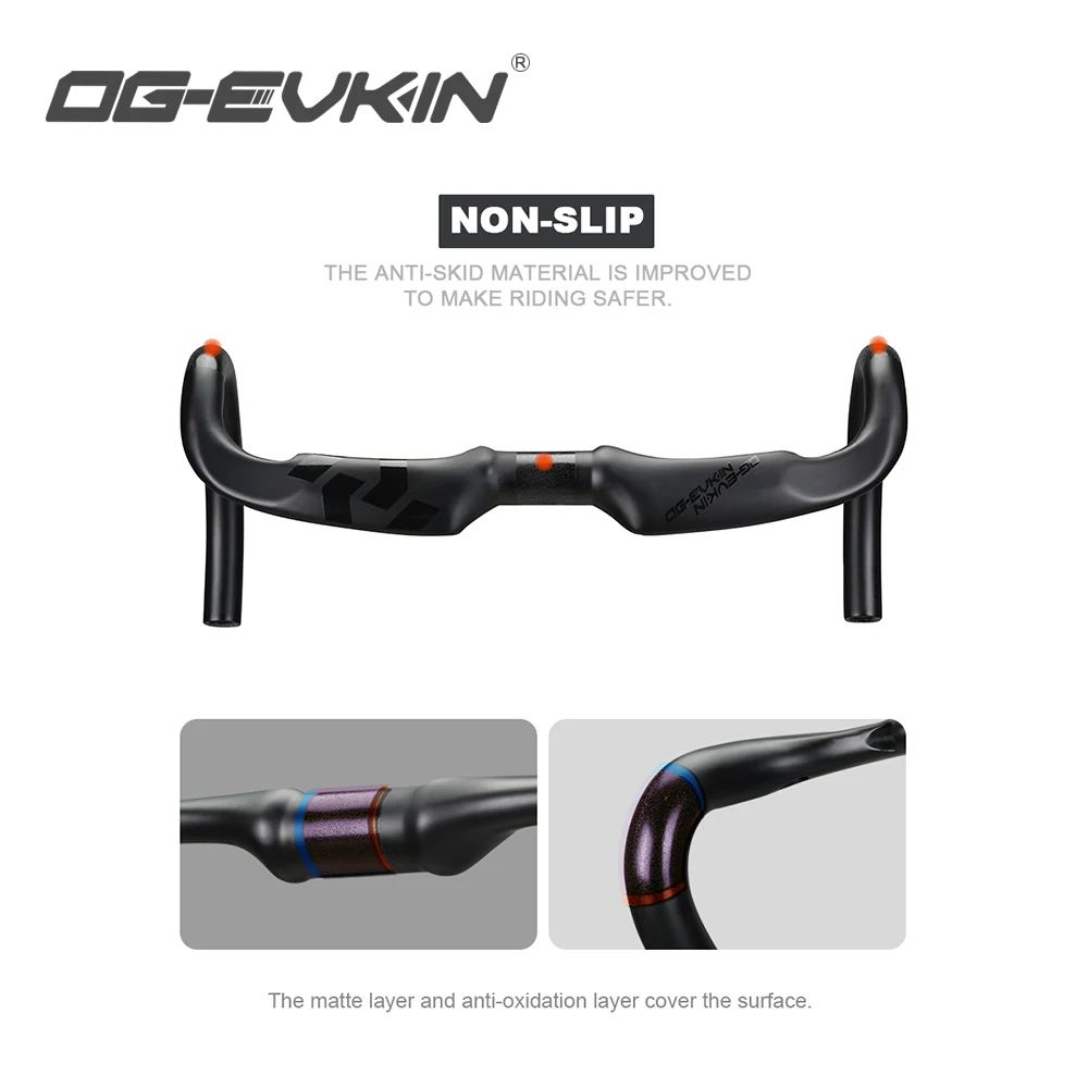 OG-EVKIN HB-002 AERO руль из углеродного волокна 31 8 мм 400/420/440 шоссейный велосипед/MTB для велосипеда велосипед рукоятка Запчасти велосипедов