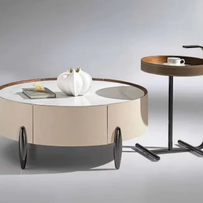 living room tea table with drawers marble plinth coffee table round marble coffee table
