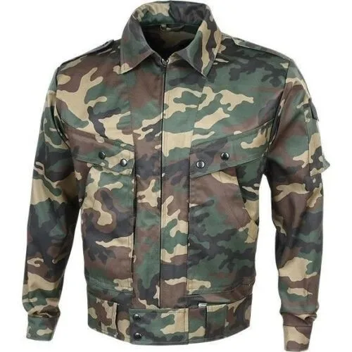 Factory Wholesale Custom Men  Frog Tactical uniform Green Camouflage Jacket+Pant Suit BDU Uniforms