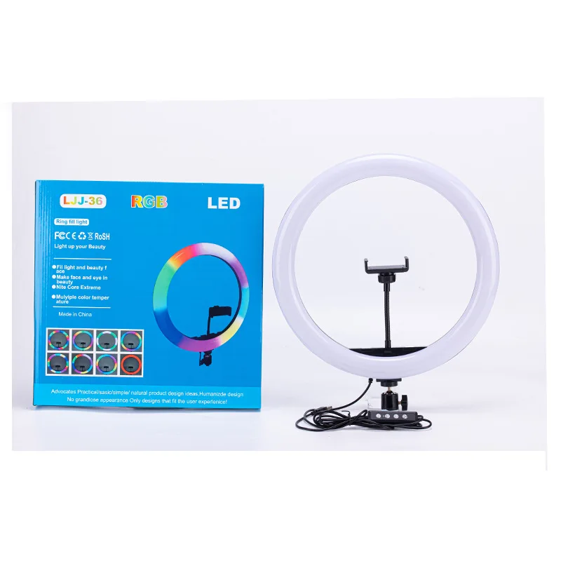 14 Inch 36cm Camera Light With One  Phone Holder Led Ring Light