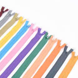 Custom color 3# close end nylon invisible