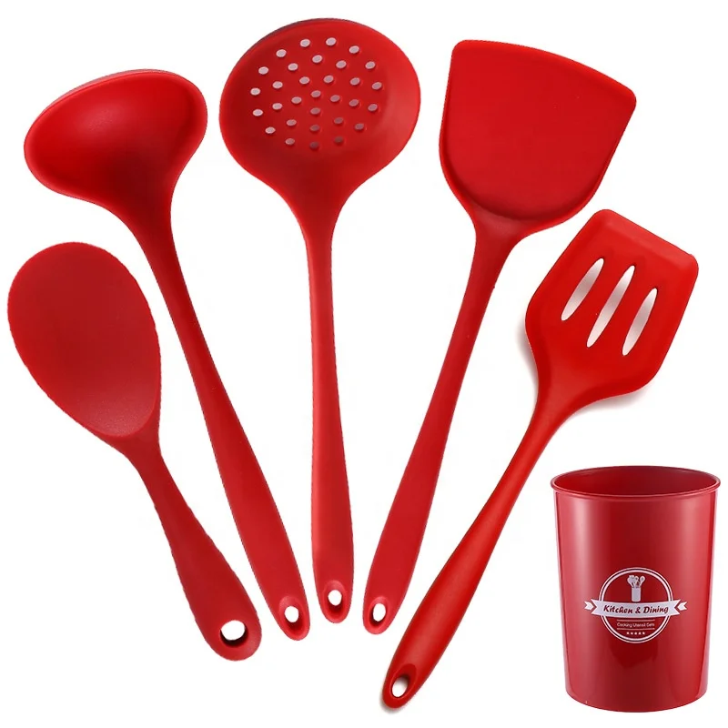 Home and Kitchen Accessories 5 Piece Baking Cooking Tools Silicone Kitchen Utensils Set cookware set