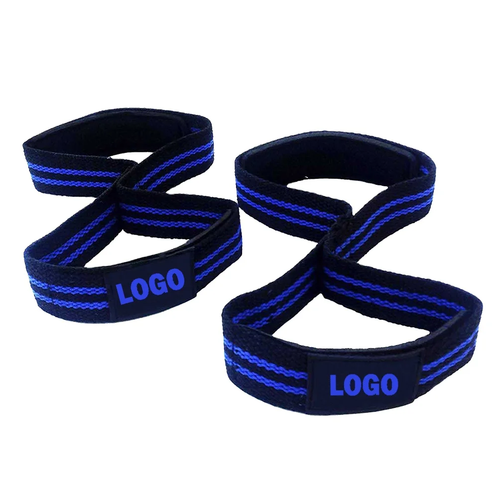 Cotton Polyester Material Neoprene Padding Double Loop Figure 8 Straps For Men Figure Eight Strap for women