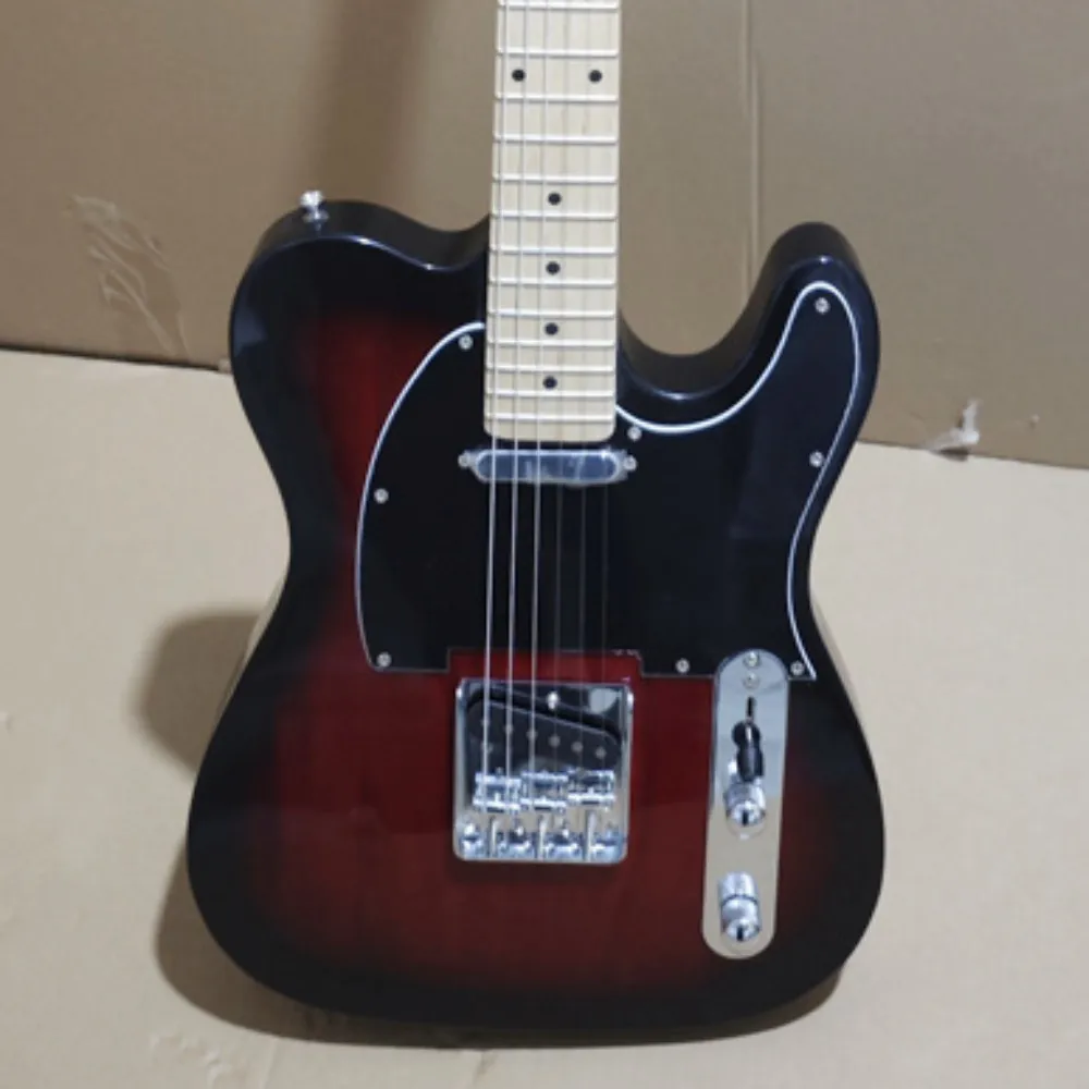 China Factory Custom Logo 6 String Telecast Guitar Kit DIY Semi-hollow Musical Instrument Bass Guitars TL Electric Guitar