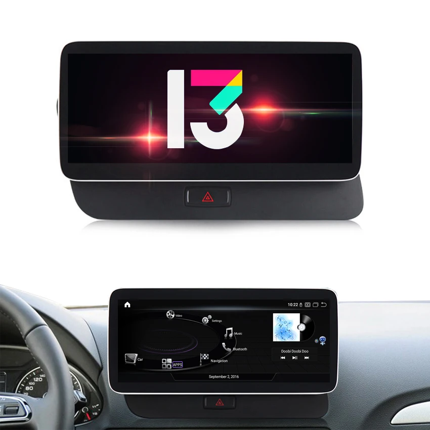 Qualcomm 8+128G 10.25' Wireless Carplay Android 13 Dashboard Radio For Audi Q5 SQ5 2009 2010 2011 2012 2013 2014 2015 2016