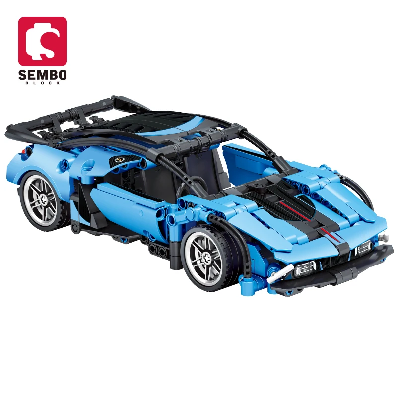 Конструктор SEMBO 701053 433 шт. 1:18 Обучающие сборные блоки «сделай сам» кирпичи гоночный автомобиль Детский конструктор набор игрушек