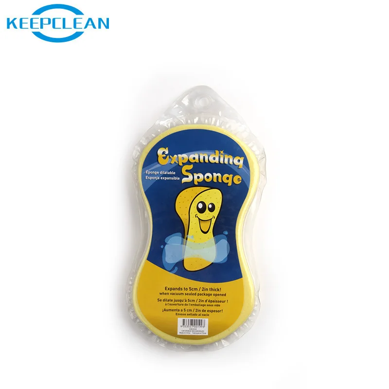 Customized Remove Dust Car Washing Cleaning Sponge With Plastic Package