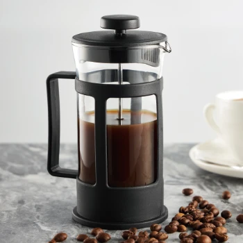 LEYING Hot Sales Free Sample 350ML Black Color Tea & Coffee  Maker Kitchen Glass French Coffee Press Coffee Pot